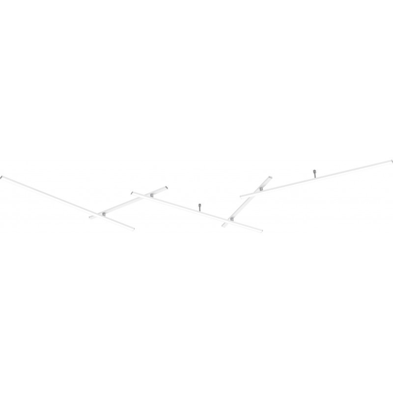 86,95 € Kostenloser Versand | Deckenlampe Trio Indira 6W 4000K Neutrales Licht. 245×50 cm. Integrierte LED. Decken und Wandmontage Wohnzimmer und schlafzimmer. Modern Stil. Metall. Weiß Farbe