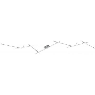 シーリングランプ Trio Indira 20W 3000K 暖かい光. 345×58 cm. 統合されたLED 天井と壁への取り付け リビングルーム そして ベッドルーム. モダン スタイル. 金属. マットニッケル カラー