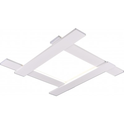 Lámpara de techo Trio Belfast 3.5W 4000K Luz neutra. 59×59 cm. LED integrado. Montaje en techo y pared Salón y dormitorio. Estilo moderno. Metal. Color blanco