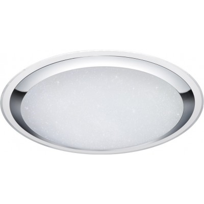254,95 € Free Shipping | Indoor ceiling light Trio Miko 100W Ø 84 cm. Star effect. Dimmable multicolor RGBW LED. Remote control Living room and bedroom. Modern Style. Plastic and polycarbonate. White Color
