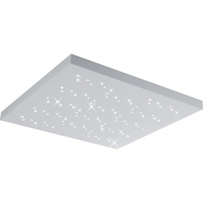226,95 € Free Shipping | Indoor ceiling light Trio Titus 36W 75×75 cm. Dimmable multicolor RGBW LED. Remote control Living room and bedroom. Modern Style. Metal casting. White Color