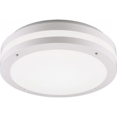 69,95 € Free Shipping | Outdoor lamp Trio Piave 12W 3000K Warm light. Ø 30 cm. Ceiling lamp and wall light. Integrated LED. Motion sensor. Ceiling and wall mounting Terrace and garden. Modern Style. Plastic and polycarbonate. White Color