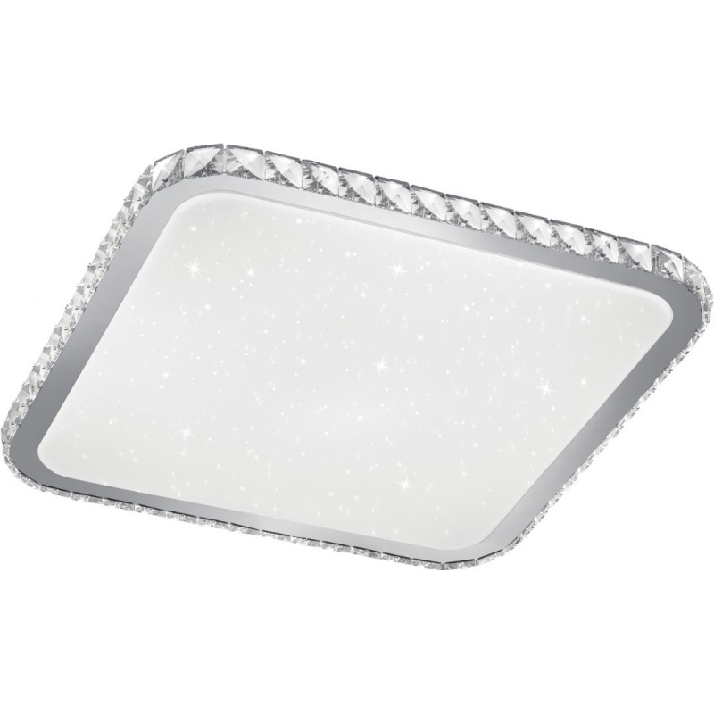 149,95 € Envoi gratuit | Plafonnier intérieur Trio Sapporo 60W 52×52 cm. Effet étoile. LED RGBW multicolore à intensité variable. Télécommande Plastique et polycarbonate. Couleur blanc