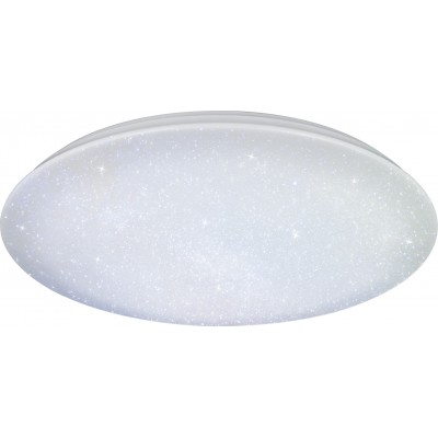 198,95 € Free Shipping | Indoor ceiling light Trio Nagano 80W Ø 79 cm. Star effect. Dimmable multicolor RGBW LED. Remote control Living room and bedroom. Modern Style. Plastic and Polycarbonate. White Color