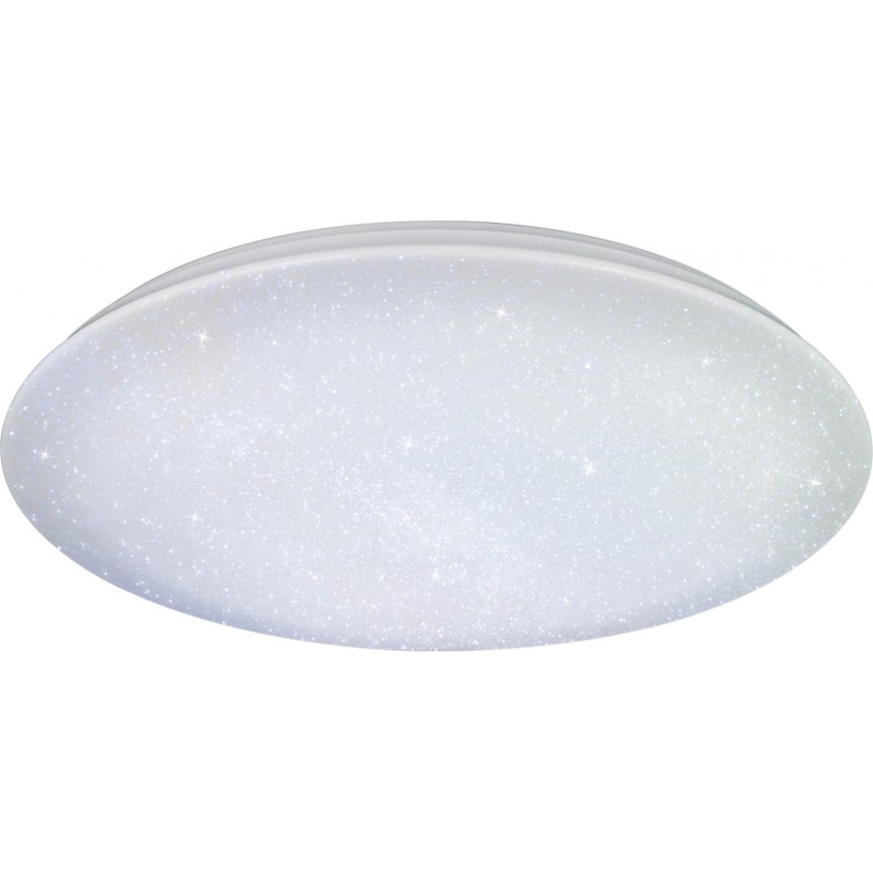 185,95 € Free Shipping | Indoor ceiling light Trio Nagano 80W Ø 79 cm. Star effect. Dimmable multicolor RGBW LED. Remote control Living room and bedroom. Modern Style. Plastic and polycarbonate. White Color