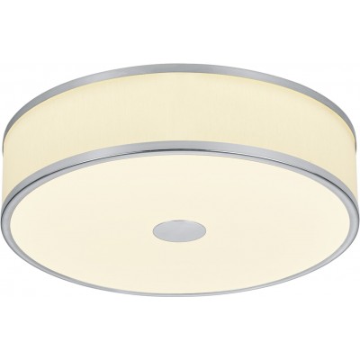 Innendeckenleuchte Trio Agento 24W 3000K Warmes Licht. Ø 40 cm. Integrierte LED Wohnzimmer und schlafzimmer. Modern Stil. Metall. Matt nickel Farbe