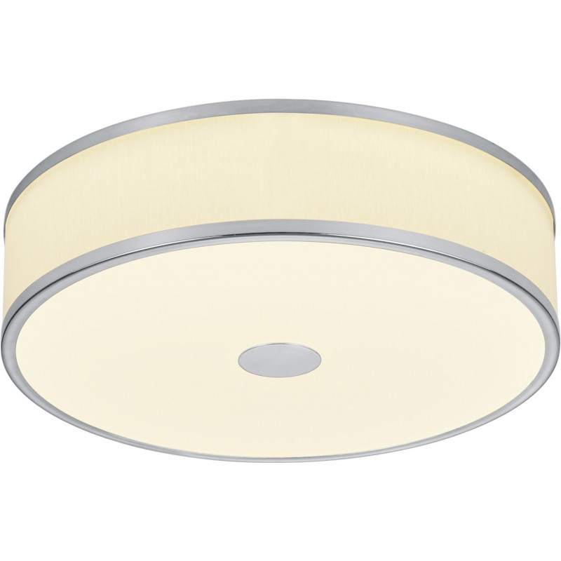 75,95 € Free Shipping | Indoor ceiling light Trio Agento 24W 3000K Warm light. Ø 40 cm. Integrated LED Living room and bedroom. Modern Style. Metal casting. Matt nickel Color