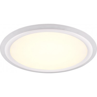 133,95 € Free Shipping | Indoor ceiling light Trio Columbia 45W Ø 50 cm. Dimmable multicolor RGBW LED. Remote control Plastic and polycarbonate. White Color