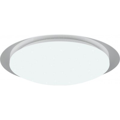 86,95 € Free Shipping | Indoor ceiling light Trio Frodeno 18.5W 4000K Neutral light. Ø 48 cm. Integrated LED Bathroom. Modern Style. Plastic and polycarbonate. White Color