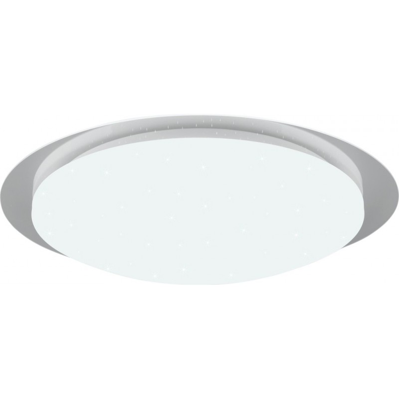 86,95 € Free Shipping | Indoor ceiling light Trio Frodeno 18.5W 4000K Neutral light. Ø 48 cm. Integrated LED Bathroom. Modern Style. Plastic and Polycarbonate. White Color