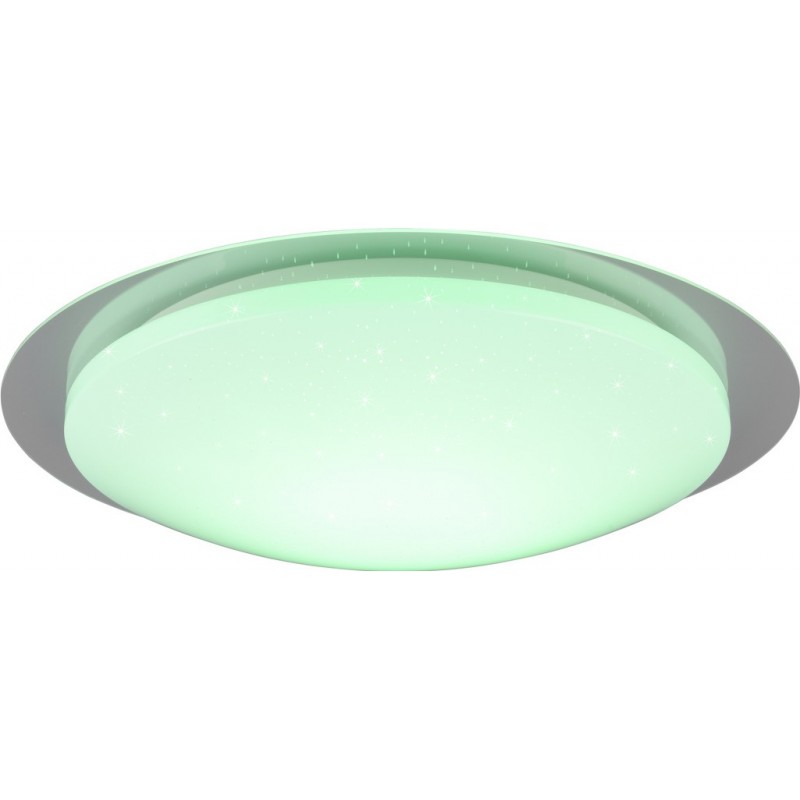 81,95 € Free Shipping | Indoor ceiling light Trio Frodeno 18.5W 4000K Neutral light. Ø 48 cm. Integrated LED Bathroom. Modern Style. Plastic and polycarbonate. White Color