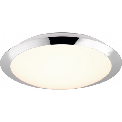 41,95 € Free Shipping | Indoor ceiling light Trio Umberto 12W 3000K Warm light. Ø 29 cm. Integrated LED Bathroom. Modern Style. Plastic and Polycarbonate. Plated chrome Color