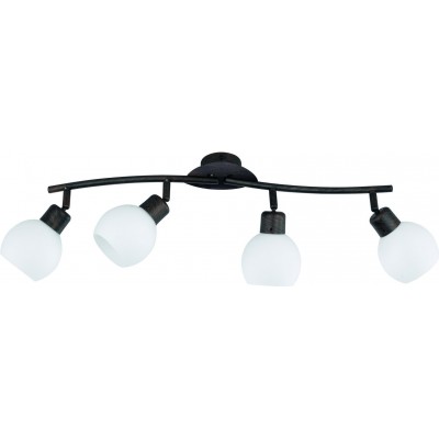 Foco para interior Trio Freddy 4W 3000K Luz cálida. 62×20 cm. LED reemplazable. Luz direccional Salón y dormitorio. Estilo rústico. Metal. Color óxido