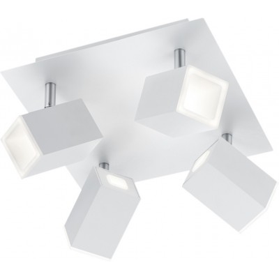 室内射灯 Trio Lagos 6W 3000K 暖光. 25×25 cm. 集成LED 客厅 和 卧室. 现代的 风格. 金属. 白色的 颜色