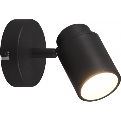 Indoor spotlight Trio Angelo 16×11 cm. Ceiling and wall mounting Bathroom. Modern Style. Metal casting. Black Color
