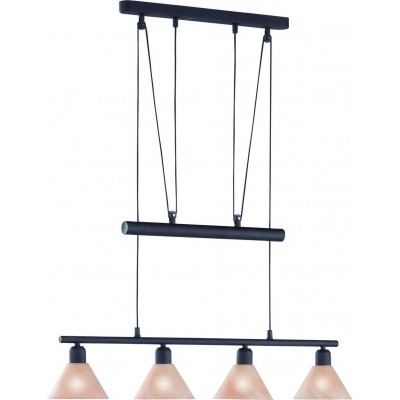 Hanging lamp Trio Stamina 180×80 cm. Adjustable height Living room and bedroom. Rustic Style. Metal casting. Oxide Color