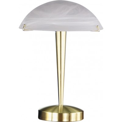 Lámpara de sobremesa Trio Henk Ø 26 cm. Función táctil Salón, dormitorio y oficina. Estilo clásico. Metal. Color cobre