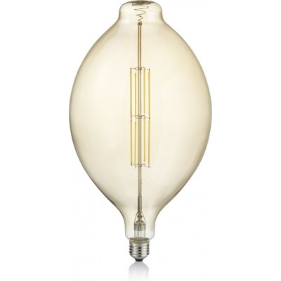 Светодиодная лампа Trio Esfera 8W E27 LED 2700K Очень теплый свет. Ø 18 cm. Гостинная и спальная комната. Современный Стиль. Стекло. Оранжевое золото Цвет