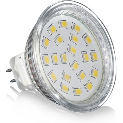 Ampoule LED Trio Reflector 3W GU5.3 LED 3000K Lumière chaude. Ø 5 cm. Verre