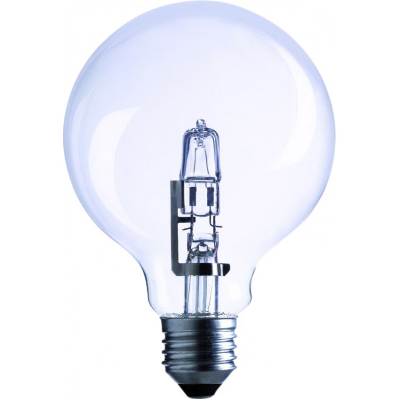 2,95 € Free Shipping | LED light bulb Trio Globo 54W E27 2800K Very warm light. Ø 9 cm. Halogen Glass