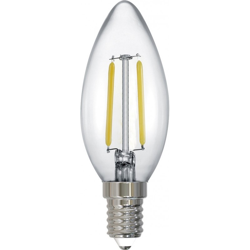 5,95 € Envoi gratuit | Ampoule LED Trio Vela 2W E14 LED 2700K Lumière très chaude. Ø 3 cm. Style moderne. Verre