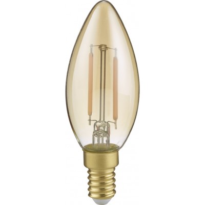 LED light bulb Trio Vela 2W LED 2700K Very warm light. Ø 3 cm. Modern Style. Glass. Orange gold Color