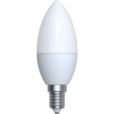 Bombilla LED Trio Vela 5.5W E14 LED Ø 3 cm. Estilo moderno. Plástico y Policarbonato. Color blanco