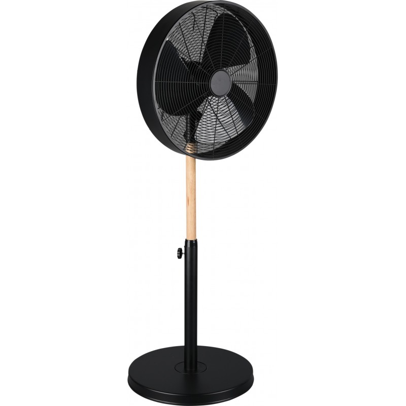 159,95 € Envío gratis | Ventilador de pie Reality Viking Ø 45 cm. Altura regulable Metal. Color negro