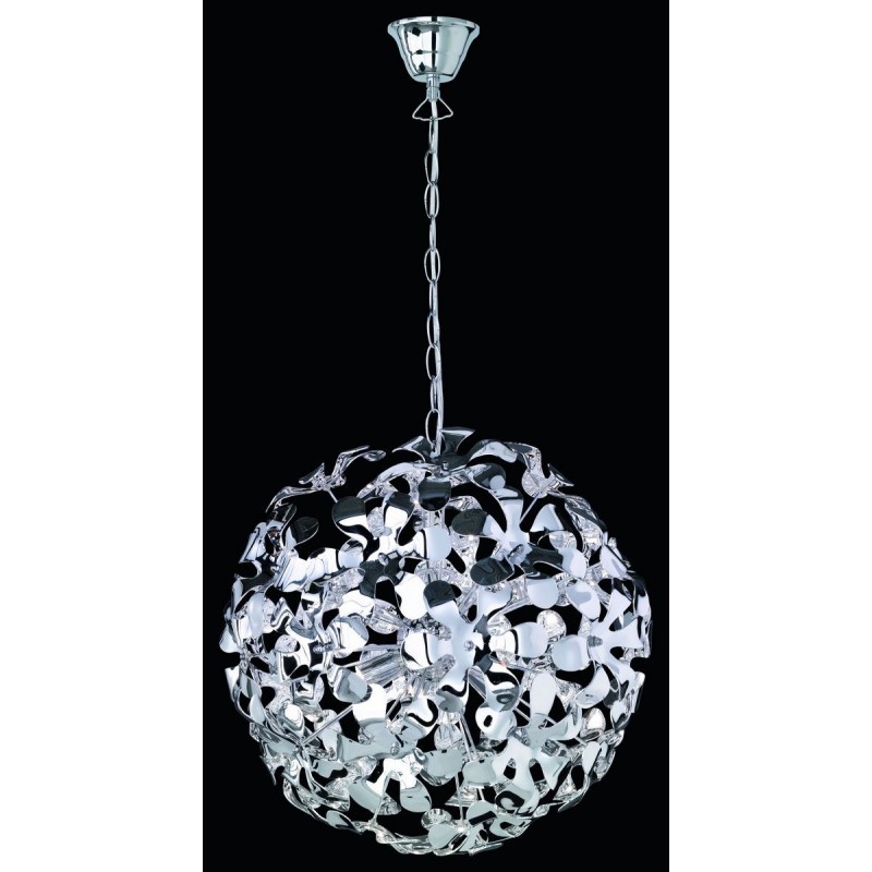 64,95 € Free Shipping | Hanging lamp Reality Splash Ø 40 cm. Living room and bedroom. Design Style. Metal casting. Plated chrome Color