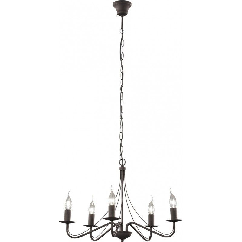 74,95 € Free Shipping | Chandelier Reality Country Ø 55 cm. Living room and bedroom. Rustic Style. Metal casting. Oxide Color