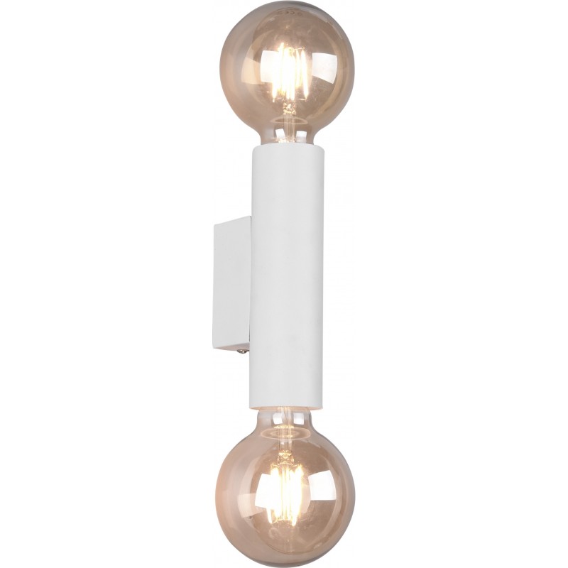 22,95 € Envio grátis | Luz de parede interna Reality Vannes 18×5 cm. Sala de estar e quarto. Estilo moderno. Fundição de metais. Cor branco