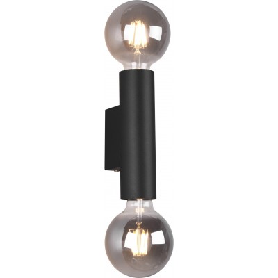 22,95 € Free Shipping | Indoor wall light Reality Vannes 18×5 cm. Living room and bedroom. Modern Style. Metal casting. Black Color
