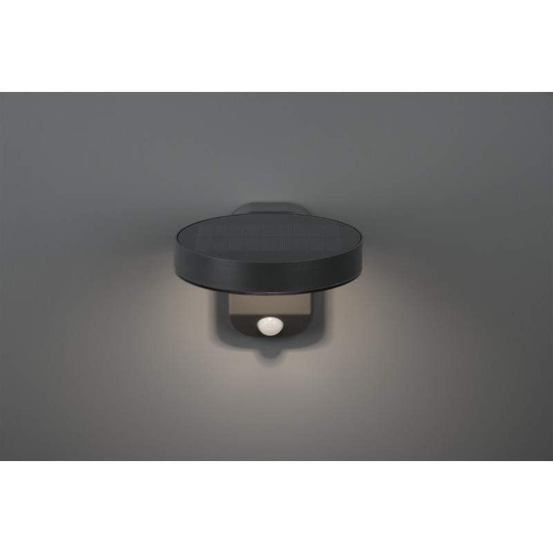53,95 € Free Shipping | Outdoor wall light Reality Posadas 4.5W 3000K Warm light. 15×12 cm. Integrated LED. Motion sensor Terrace and garden. Modern Style. Plastic and polycarbonate. Anthracite Color