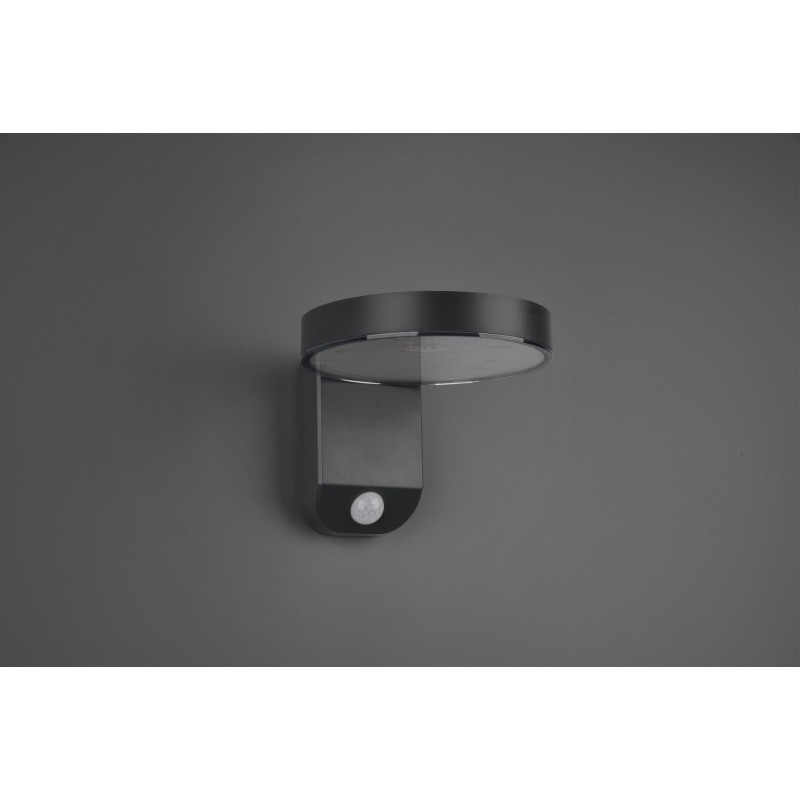 53,95 € Free Shipping | Outdoor wall light Reality Posadas 4.5W 3000K Warm light. 15×12 cm. Integrated LED. Motion sensor Terrace and garden. Modern Style. Plastic and polycarbonate. Anthracite Color