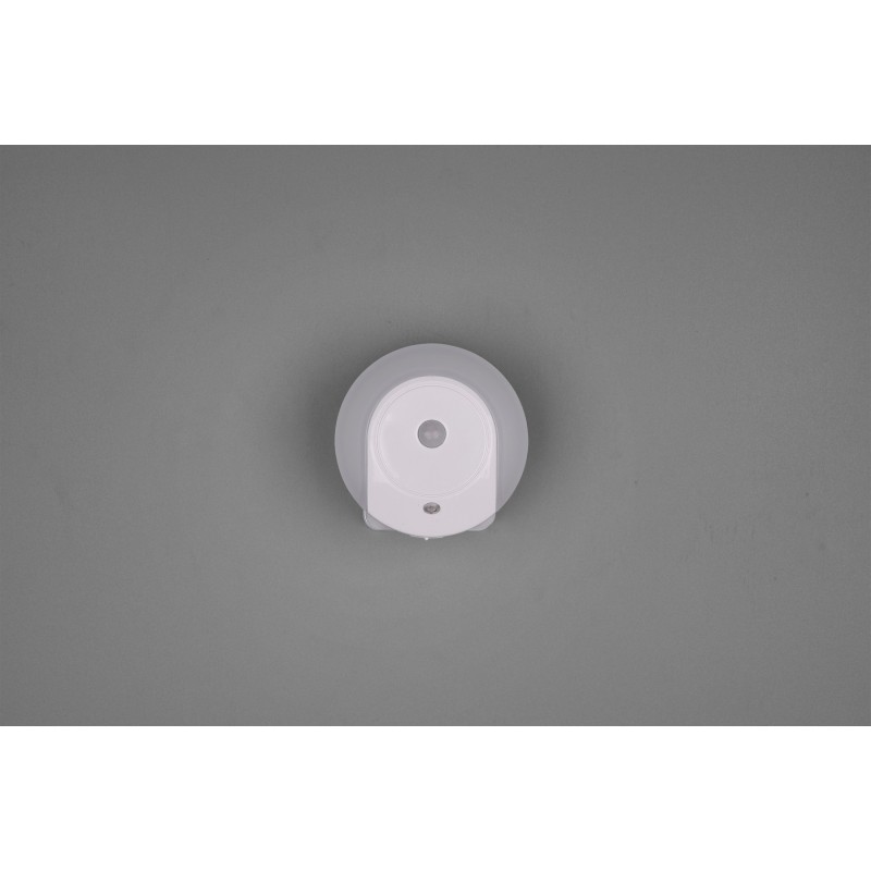 13,95 € Free Shipping | Indoor wall light Reality Marlin 0.6W 3000K Warm light. Ø 9 cm. Integrated LED. Motion sensor. Darkness sensing Living room and bedroom. Modern Style. Plastic and polycarbonate. White Color