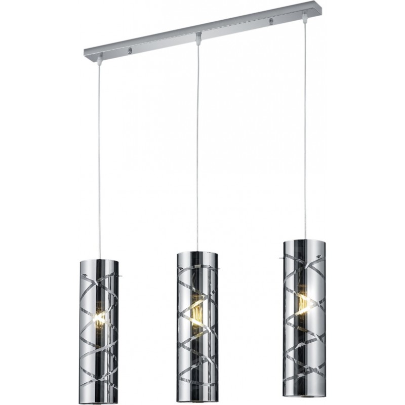 55,95 € Free Shipping | Hanging lamp Reality Romano 150×65 cm. Living room, kitchen and bedroom. Modern Style. Metal casting. Plated chrome Color