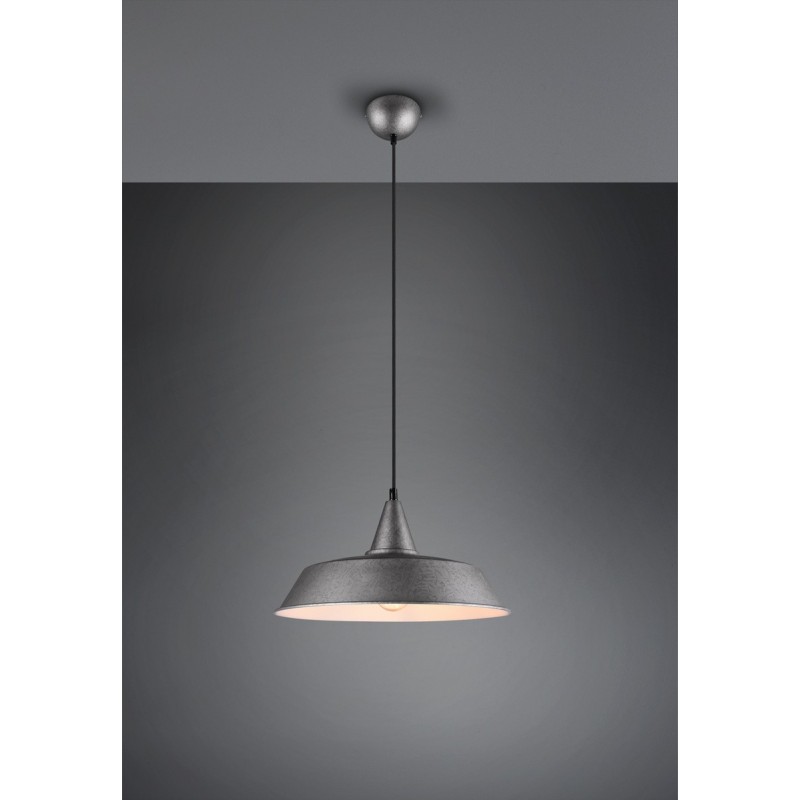 25,95 € Free Shipping | Hanging lamp Reality Wilton Ø 35 cm. Living room and bedroom. Modern Style. Metal casting. Old nickel Color