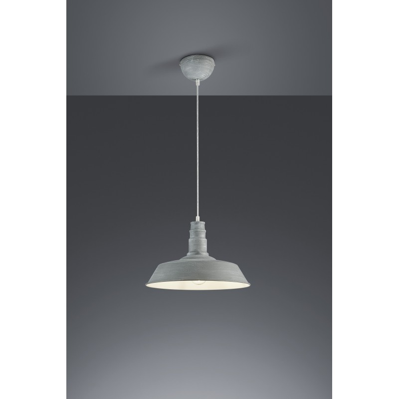 42,95 € Free Shipping | Hanging lamp Reality Will Ø 36 cm. Living room and bedroom. Modern Style. Metal casting. Gray Color