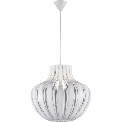 Hanging lamp Reality Pumpkin Ø 45 cm. Living room and bedroom. Modern Style. Plastic and polycarbonate. White Color