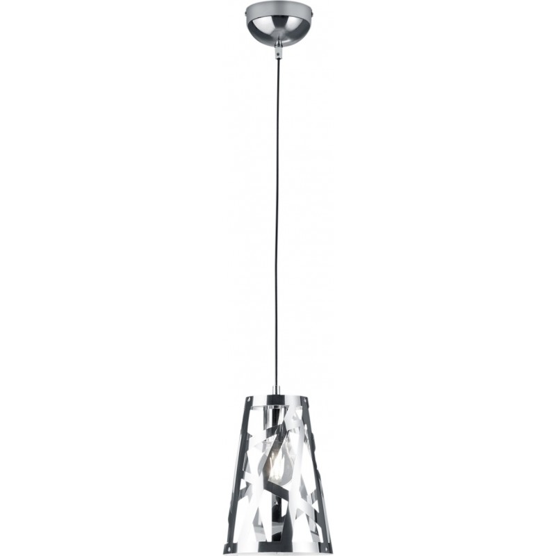 15,95 € Free Shipping | Hanging lamp Reality Carlito Ø 18 cm. Living room and bedroom. Modern Style. Metal casting. Plated chrome Color