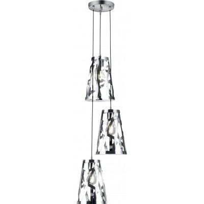 Lampe à suspension Reality Carlito Ø 31 cm. Salle et chambre. Style moderne. Métal. Couleur chromé