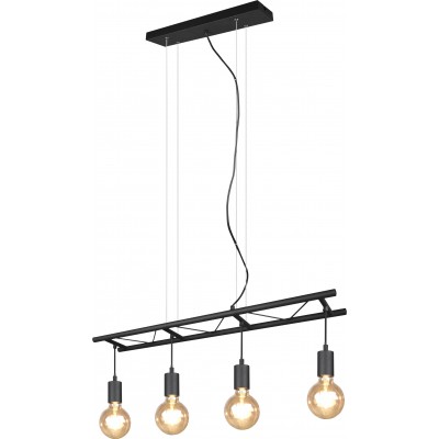93,95 € Free Shipping | Hanging lamp Reality Ladder 150×80 cm. Living room and bedroom. Modern Style. Metal casting. Black Color