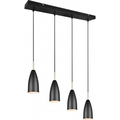 94,95 € Free Shipping | Hanging lamp Reality Farin 150×58 cm. Living room and bedroom. Modern Style. Metal casting. Black Color