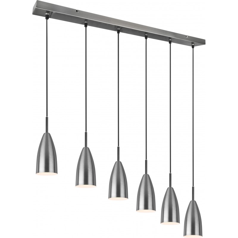 139,95 € Free Shipping | Hanging lamp Reality Farin 150×90 cm. Living room and bedroom. Modern Style. Metal casting. Matt nickel Color