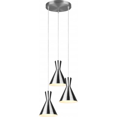 114,95 € Free Shipping | Hanging lamp Reality Enzo Ø 41 cm. Living room and bedroom. Modern Style. Metal casting. Matt nickel Color