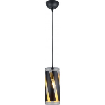 Hanging lamp Reality Farina Ø 10 cm. Living room, kitchen and bedroom. Modern Style. Metal casting. Black Color