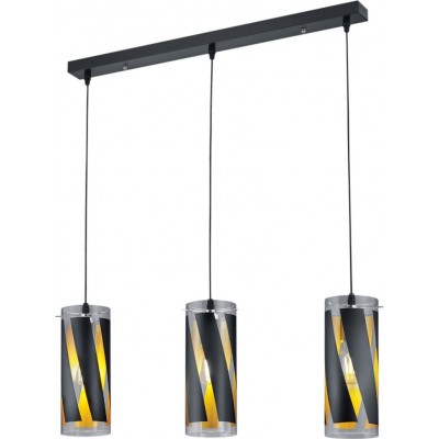 Lámpara colgante Reality Farina 150×68 cm. Salón, cocina y dormitorio. Estilo moderno. Metal. Color negro