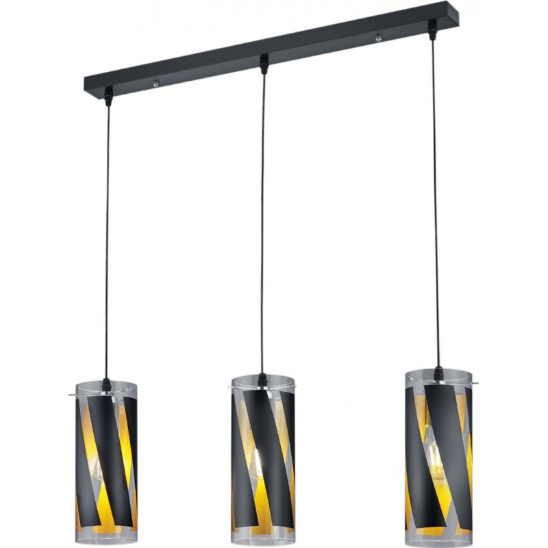 62,95 € Free Shipping | Hanging lamp Reality Farina 150×68 cm. Living room, kitchen and bedroom. Modern Style. Metal casting. Black Color