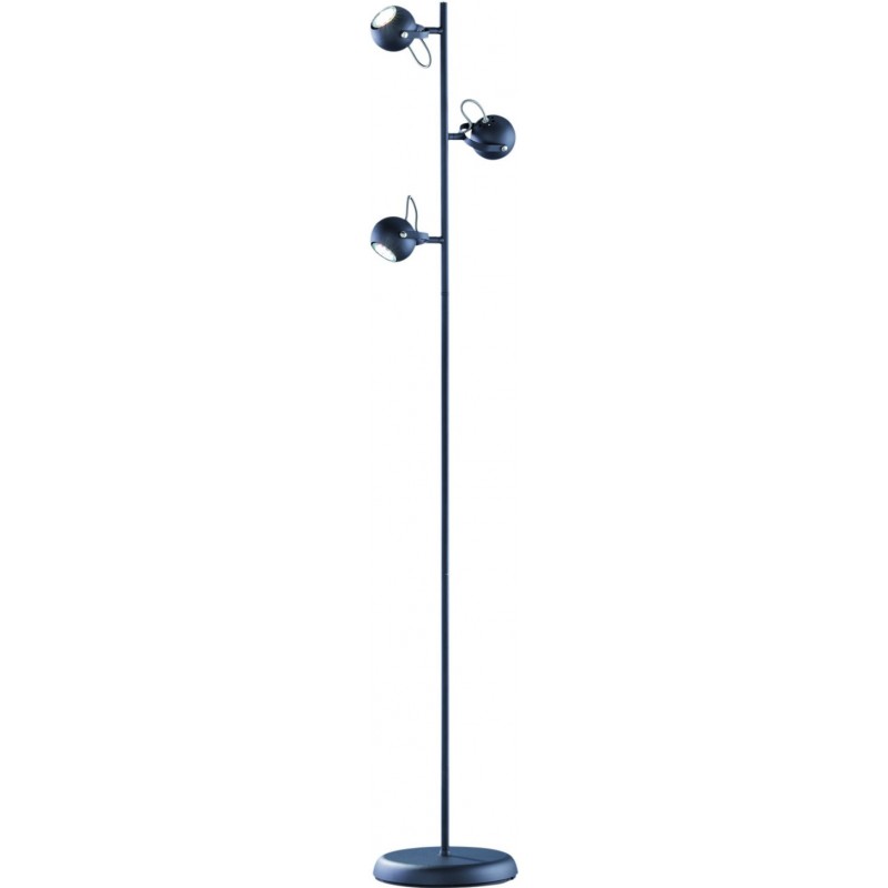 49,95 € Free Shipping | Floor lamp Reality Bastia 150×27 cm. Living room and bedroom. Modern Style. Metal casting. Black Color
