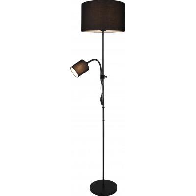 Lampada da pavimento Reality Owen 160×36 cm. Flessibile Soggiorno e camera da letto. Stile moderno. Metallo. Colore nero
